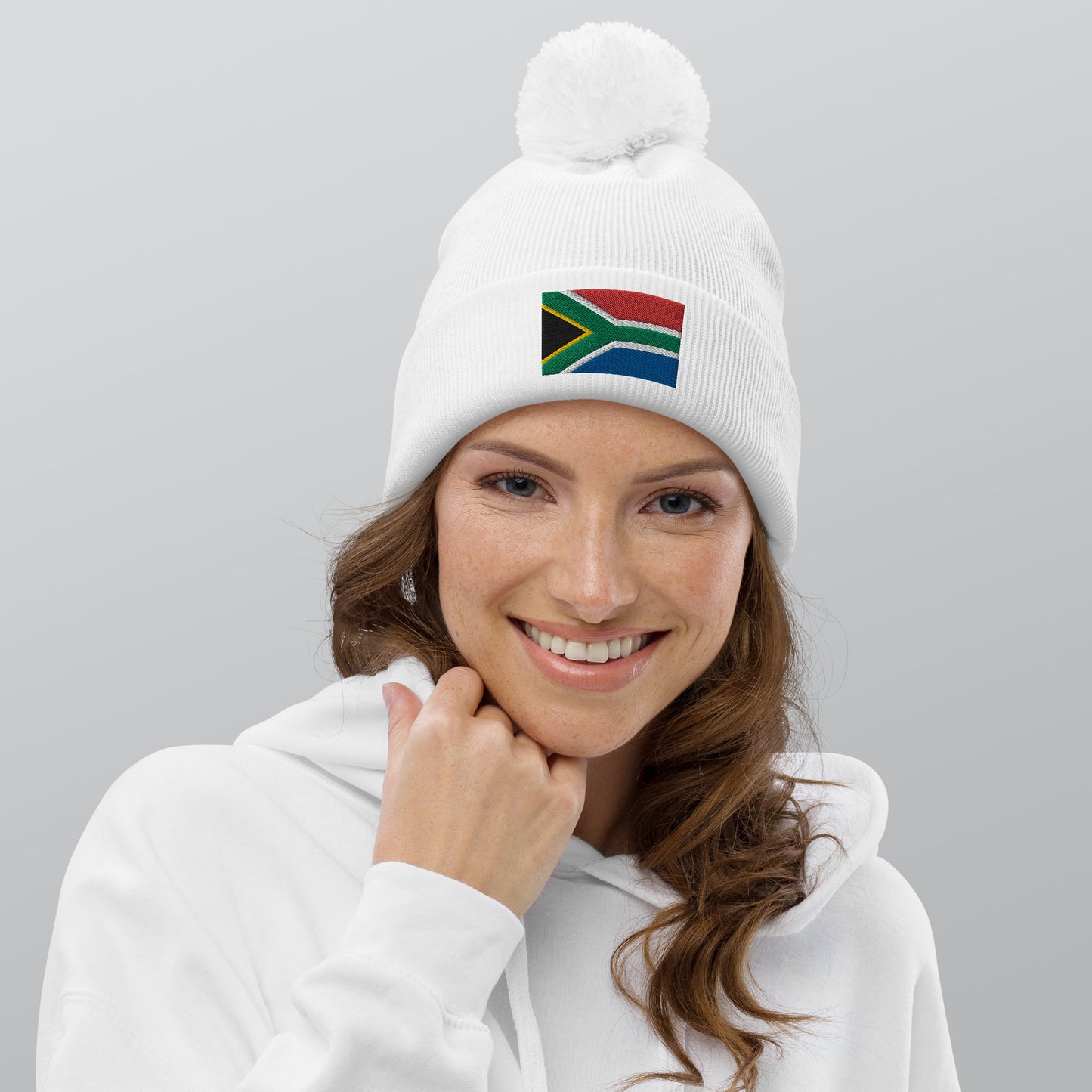 South African Flag Pom pom beanie