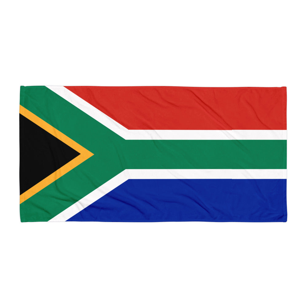 South African Flag Beach Towel