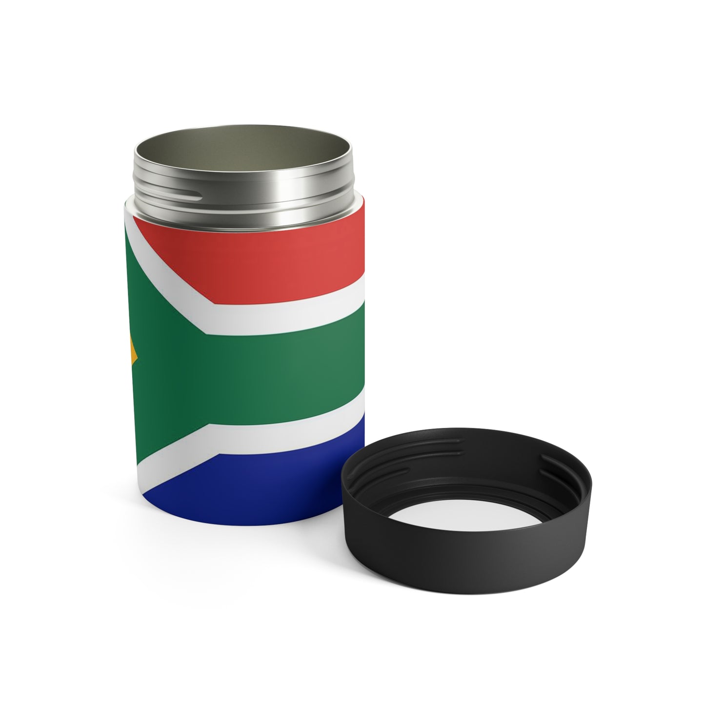 South African flag Stainless Steel Koozie / Can Holder