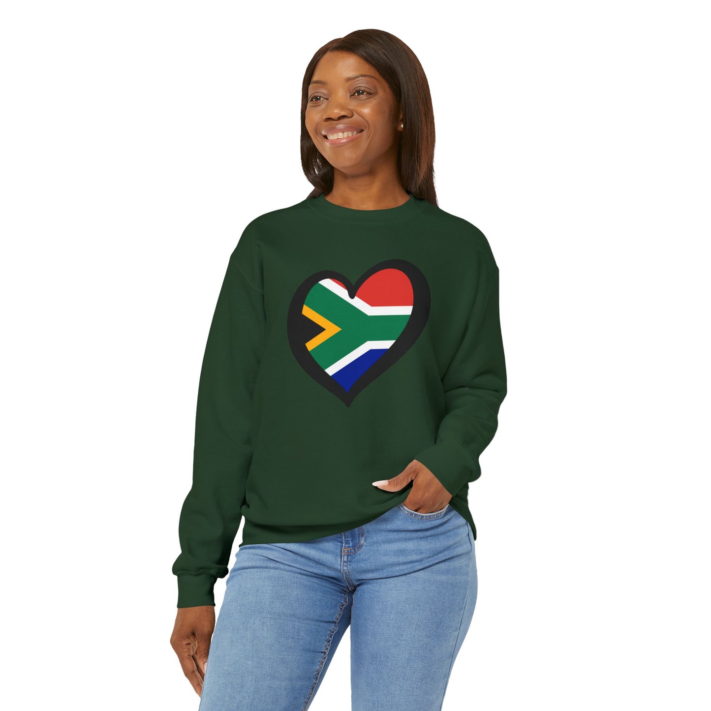 South African Heart Sweatshirt: Unisex, Heavy blend