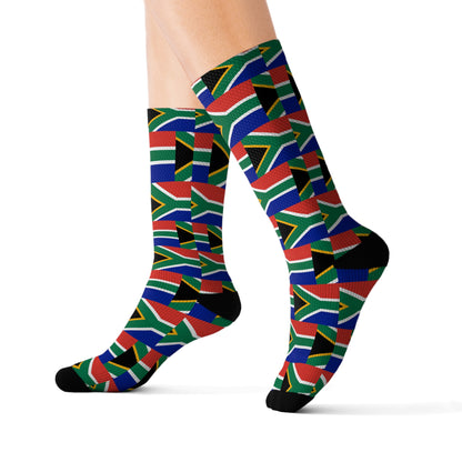 South African flag Sublimation Socks