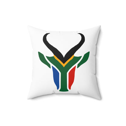 South African Springbok Spun Polyester Square Pillow