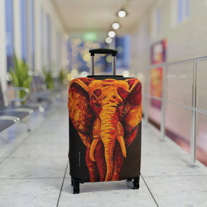 Elephant in Orange - by Audrey Krüger - Luggage Cover