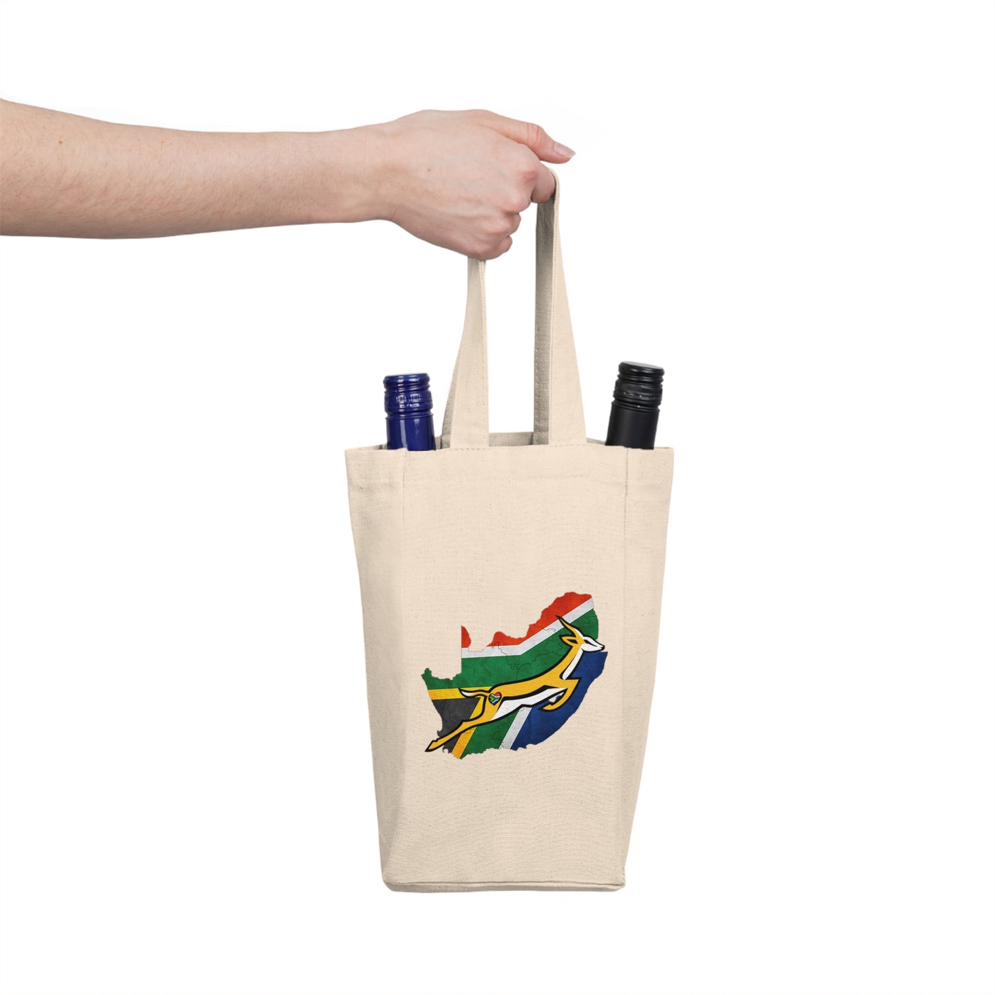 South African Bok Fan Double Wine Tote Bag