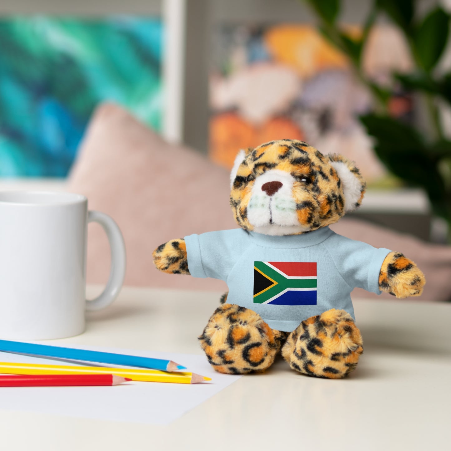 South African Flag Stuffed Animals with Tee