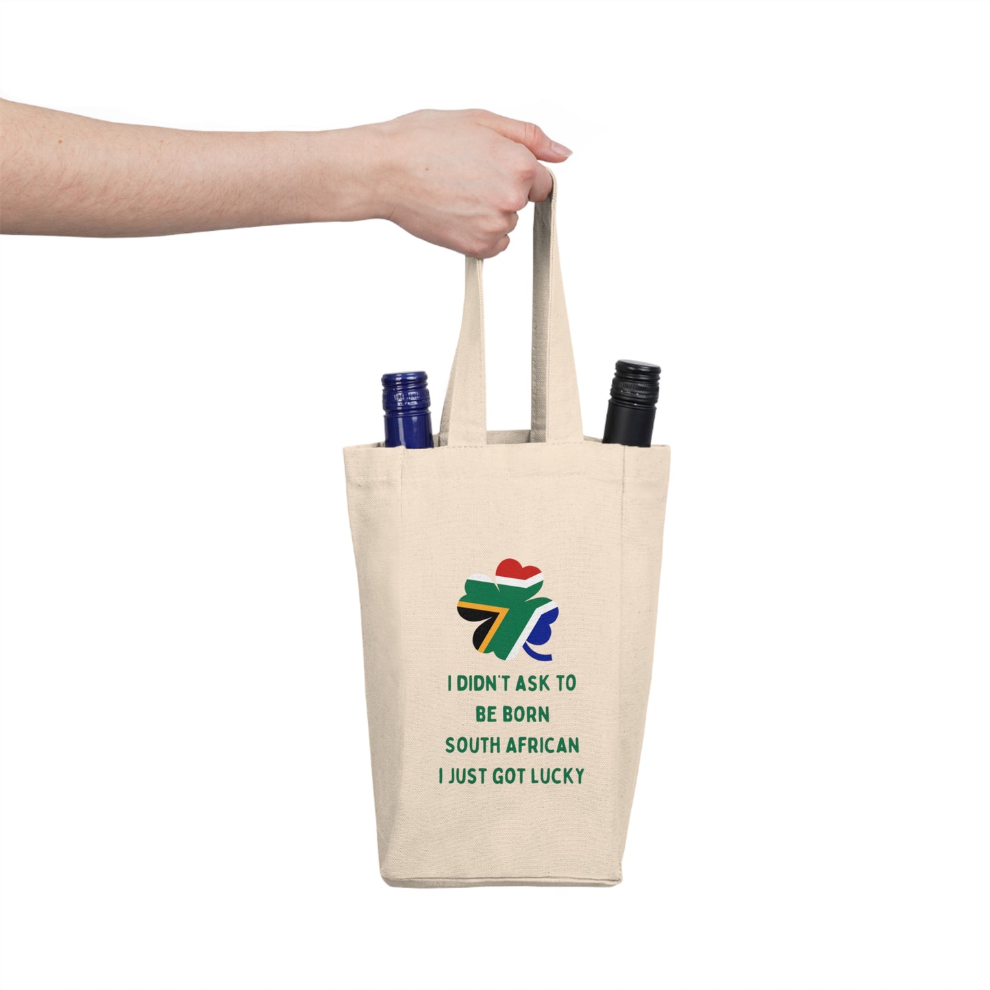 Lucky South African Double Wine Tote Bag