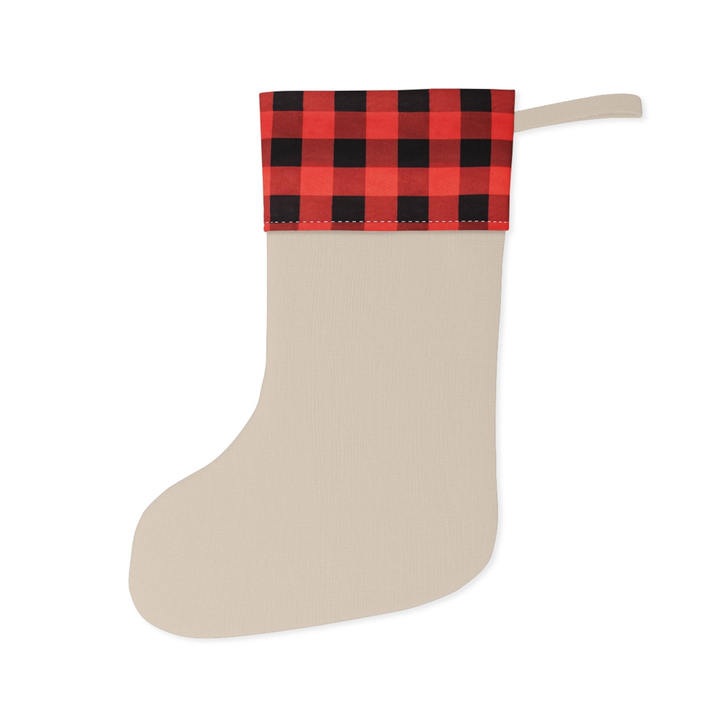 Santa Bok Fan Ice Skating Christmas Stocking