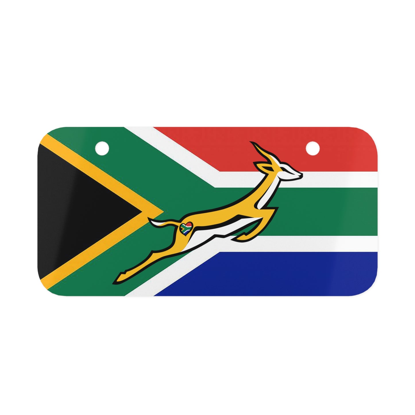 South African Flag Bokke License Plate