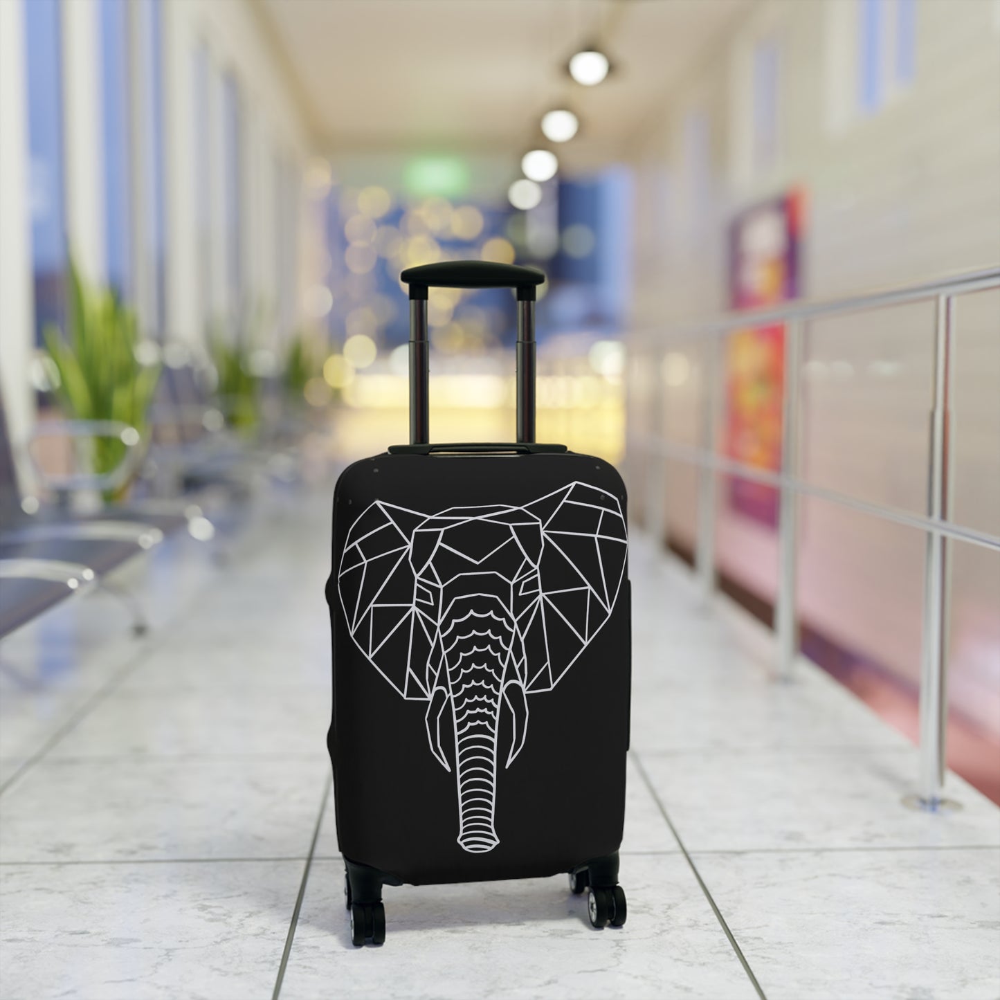 Elephant Origami Luggage Cover