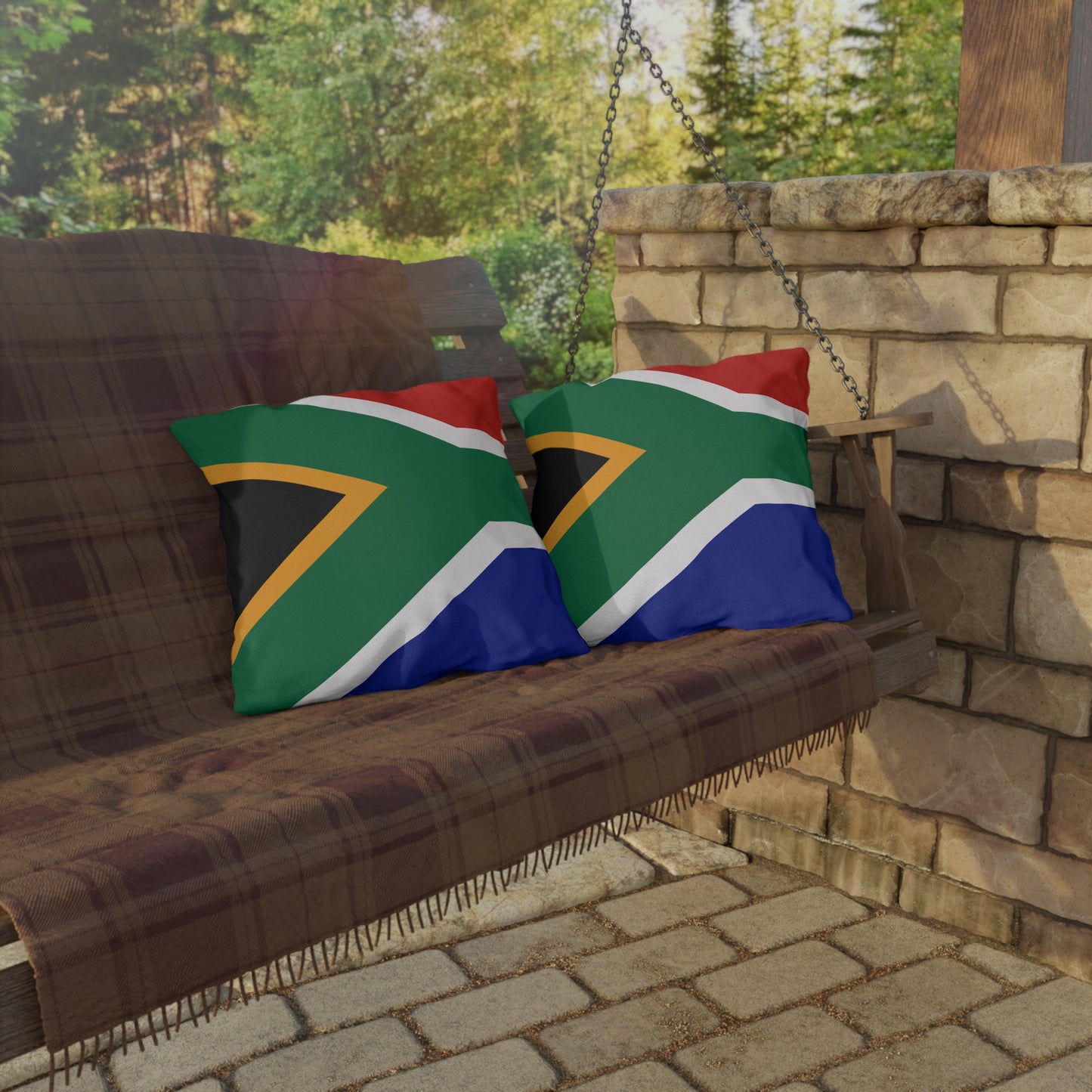 South African Flag Outdoor Pillows