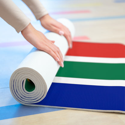 South African Flag Foam Yoga Mat