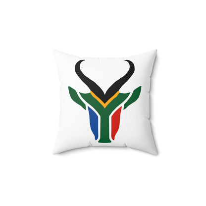 South African Springbok Spun Polyester Square Pillow