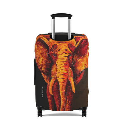 Elephant in Orange - by Audrey Krüger - Luggage Cover