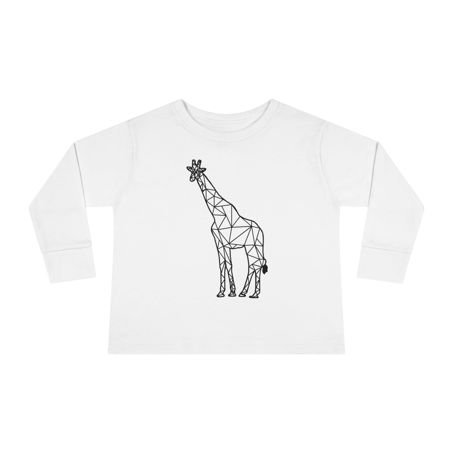 Giraffe Origami Toddler Long Sleeve Tee