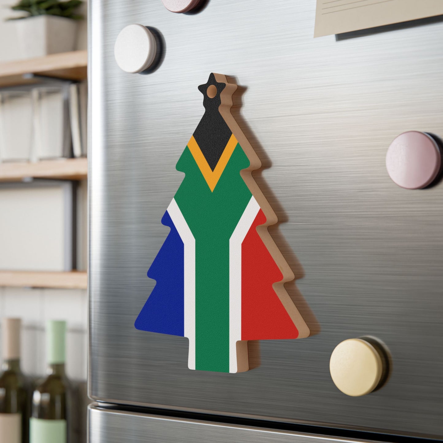 South African Flag Wooden Ornaments