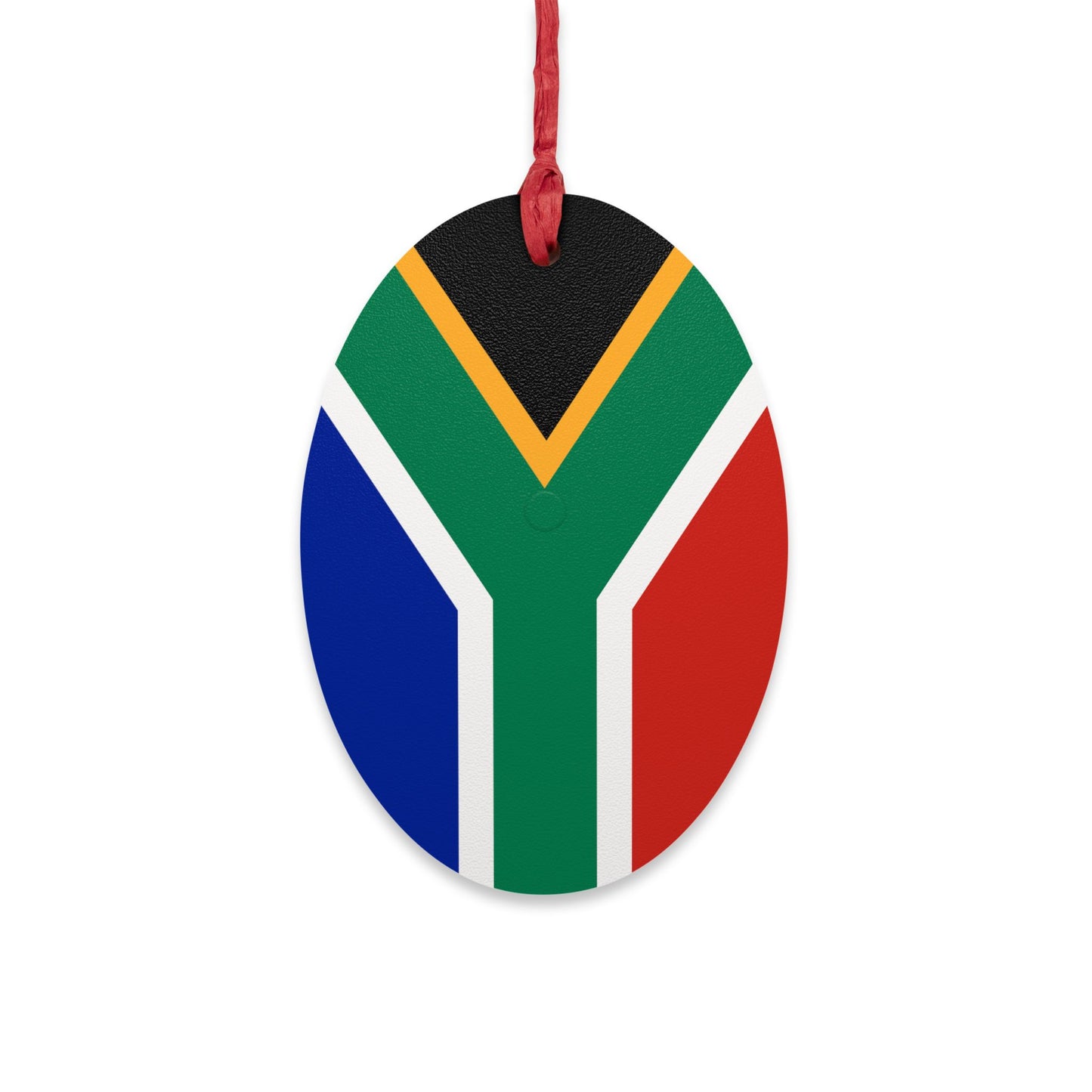 South African Flag Wooden Ornaments