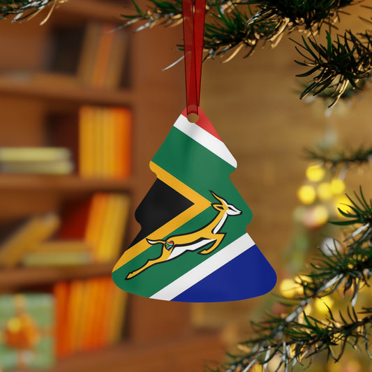 SA Springboks Metal Ornaments