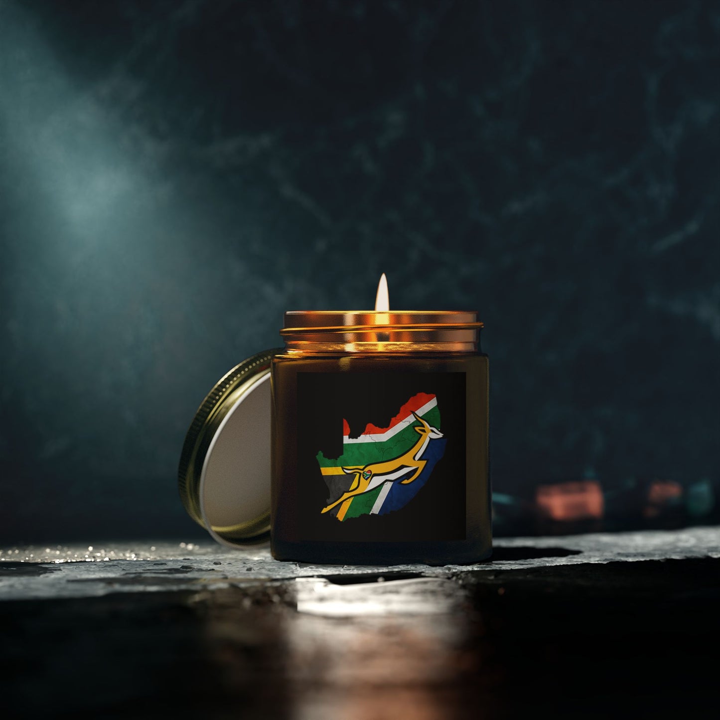 South African Bok Fan Scented Coconut Apricot Candles (4oz, 9oz)