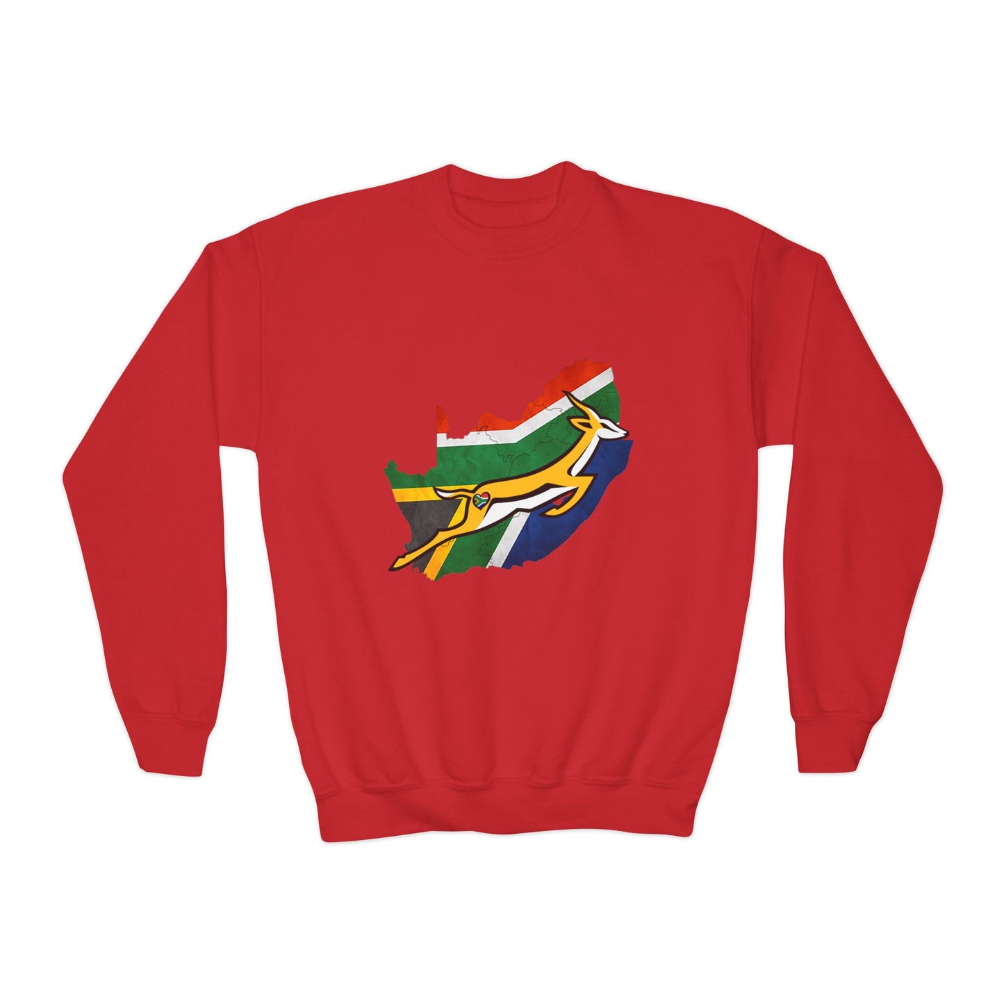 South African Bok Fan Youth Crewneck Sweatshirt