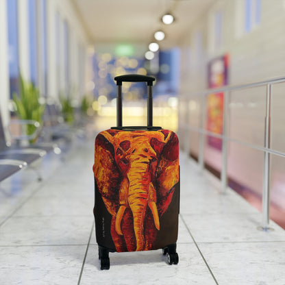 Elephant in Orange - by Audrey Krüger - Luggage Cover