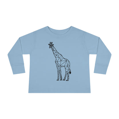 Giraffe Origami Toddler Long Sleeve Tee