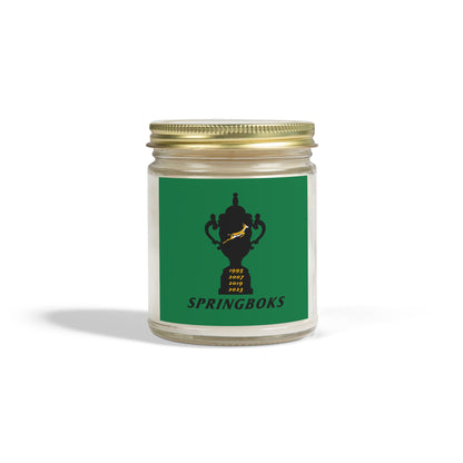 4 Trophies Bokke Scented Candles, Coconut Apricot Wax (4oz, 9oz)