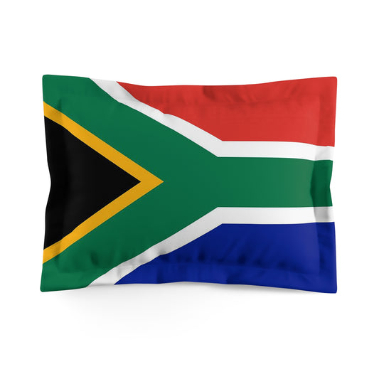 South African Flag Microfiber Pillow Sham