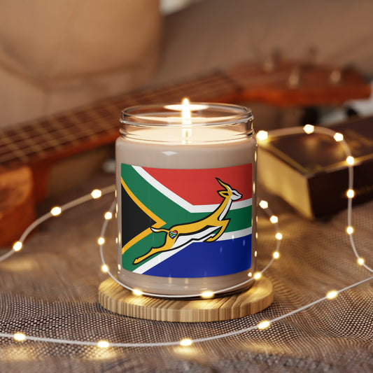 Green & Gold Scented Soy Candle, 9oz - Gifts for South Africans