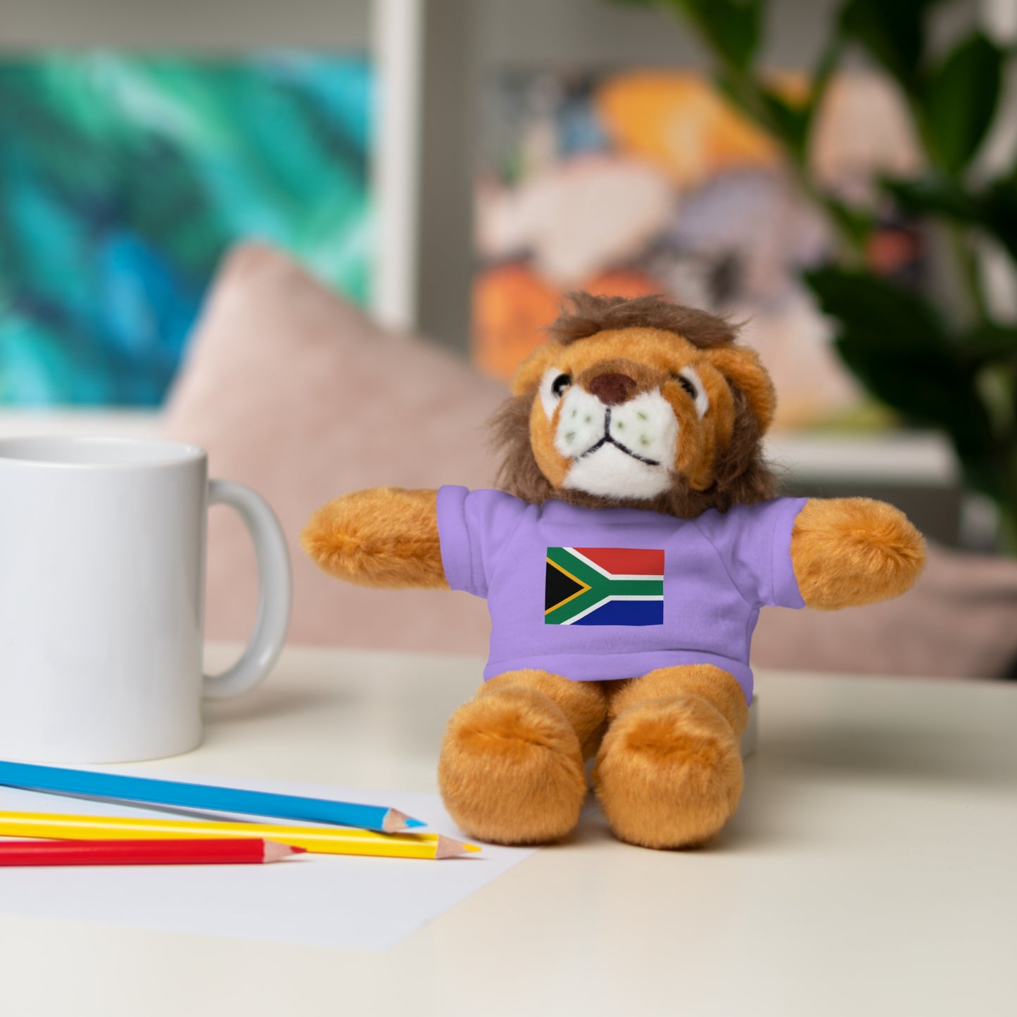 South African Flag Stuffed Animals with Tee