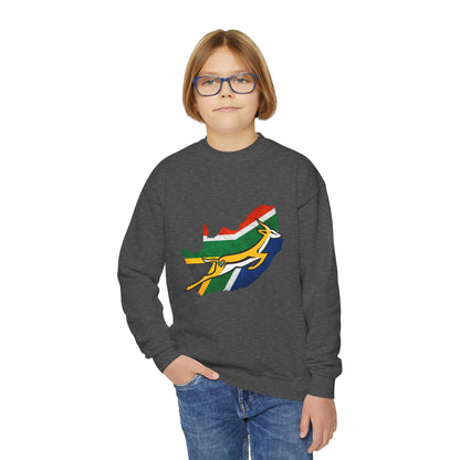 South African Bok Fan Youth Crewneck Sweatshirt