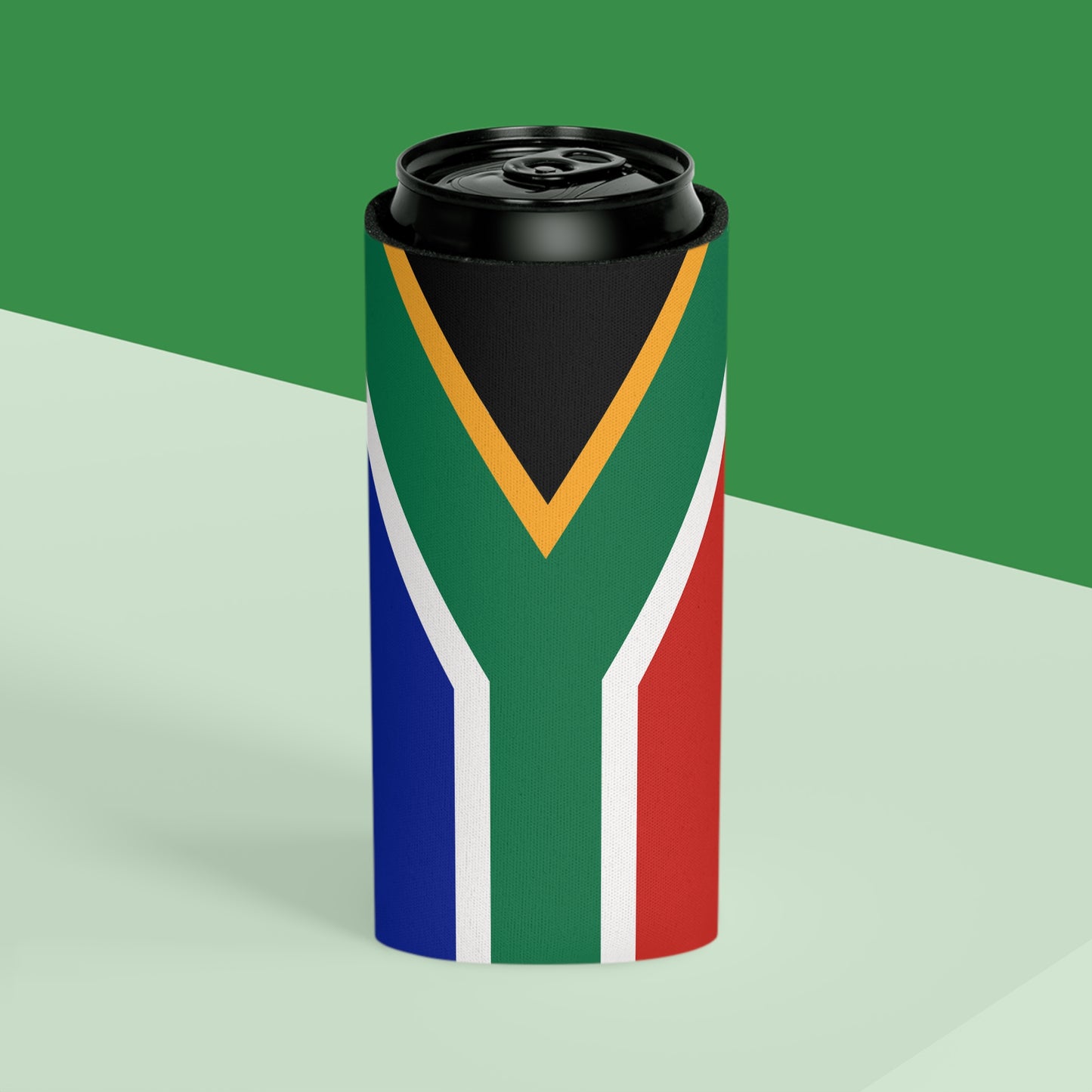 USA + South African Flag Can Cooler