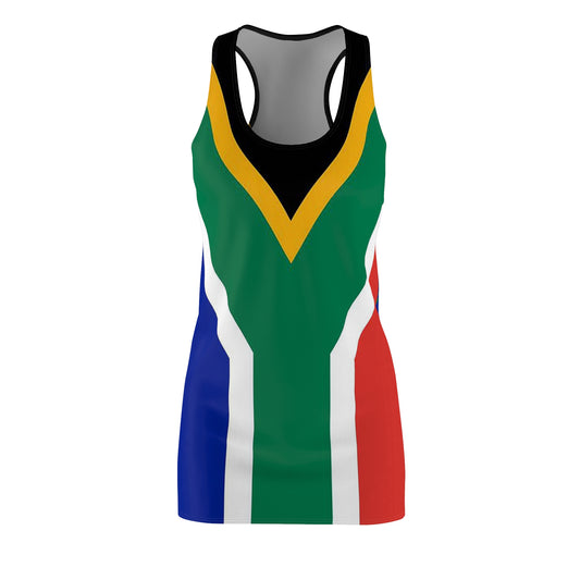 South African Flag Women's Cut & Sew Racerback Dress / Nightie