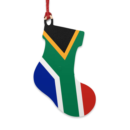 South African Flag Wooden Ornaments