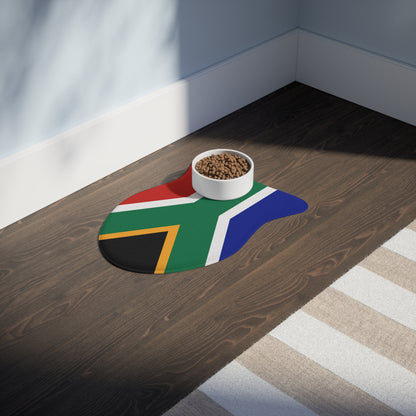 South African Flag Pet Feeding Mats