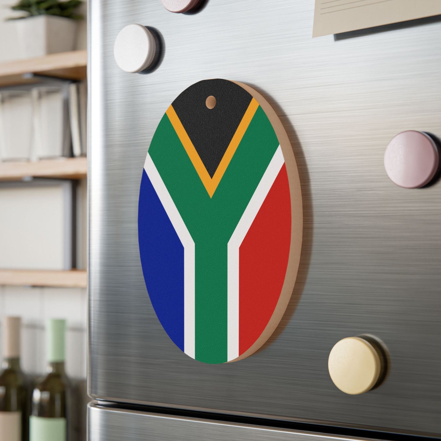 South African Flag Wooden Ornaments