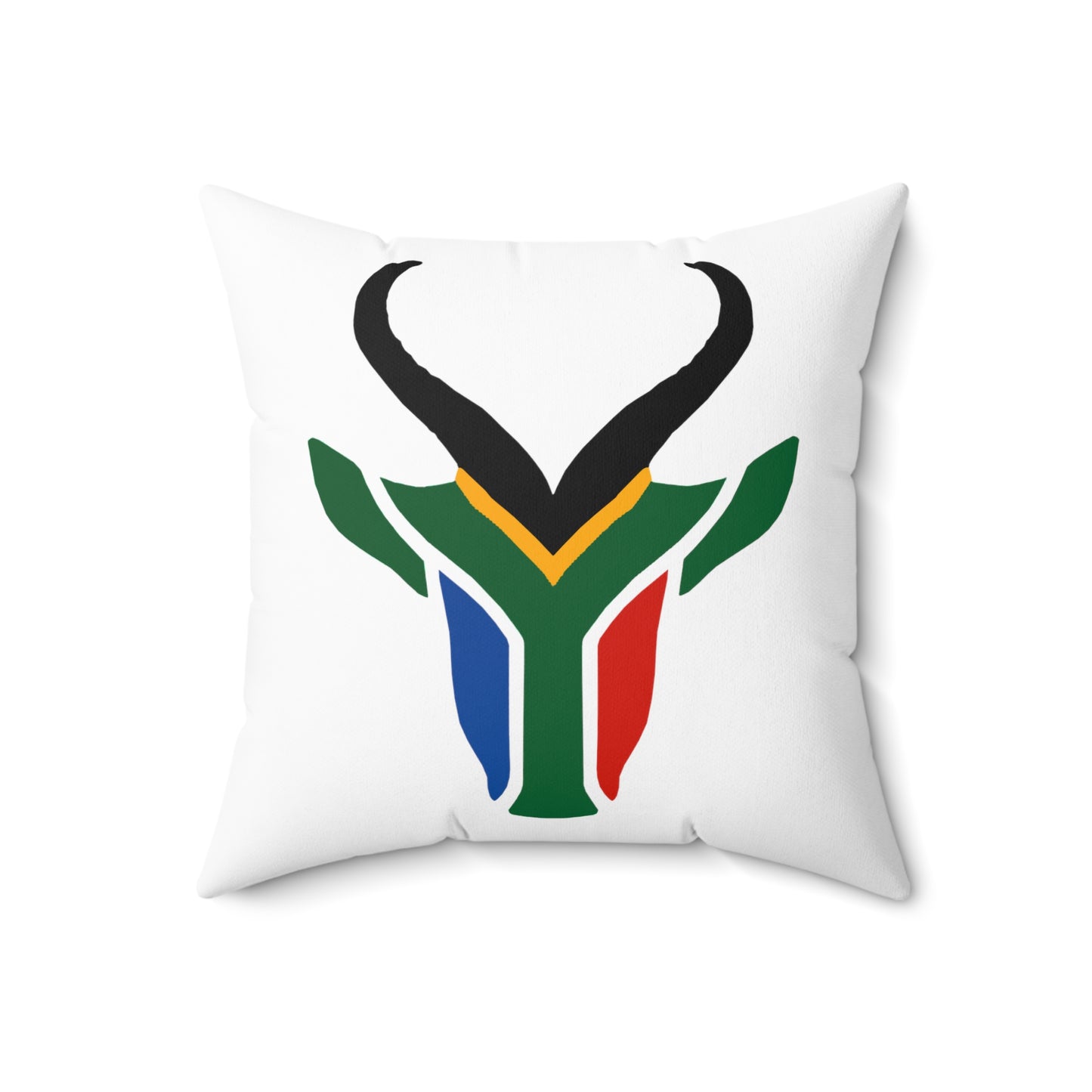 South African Springbok Spun Polyester Square Pillow