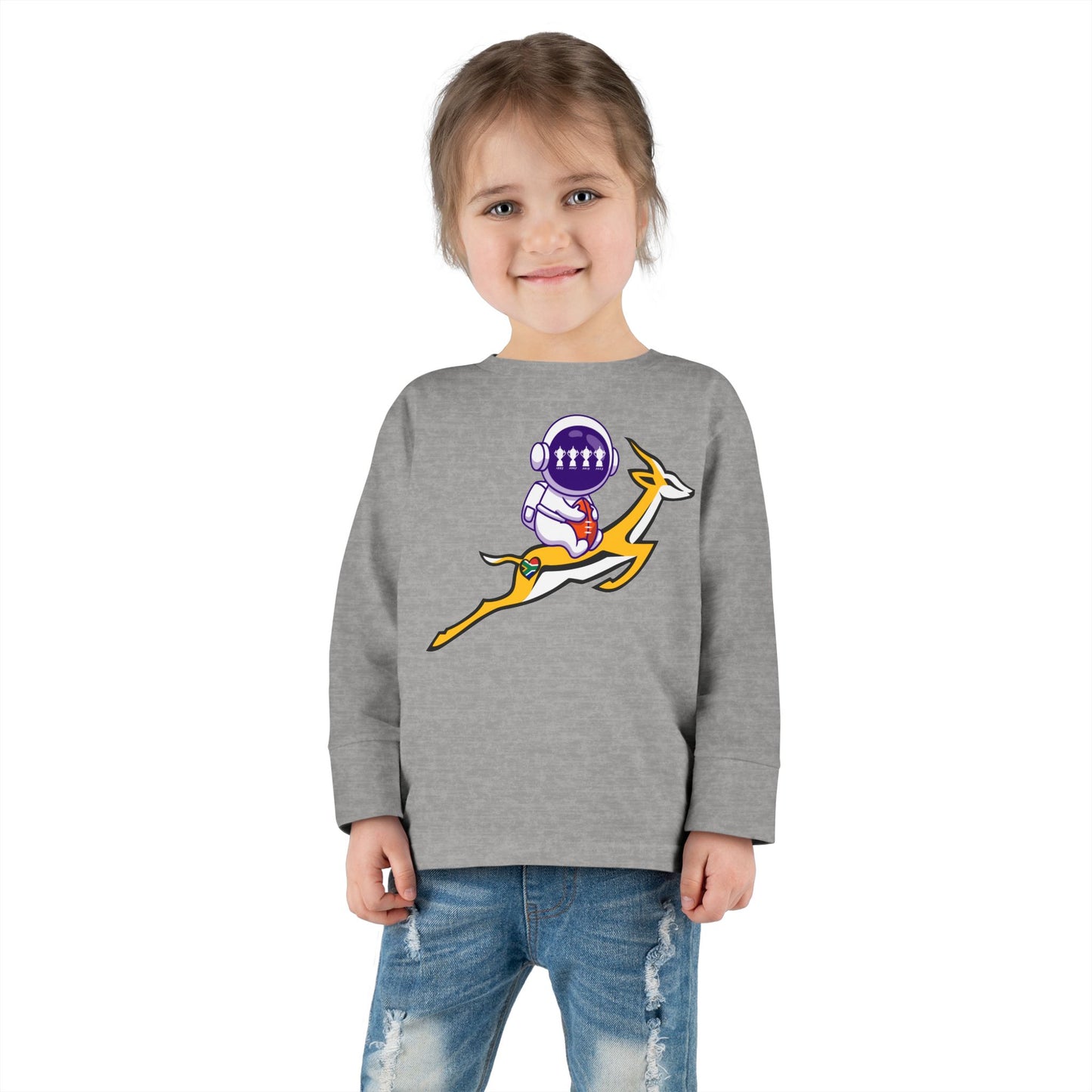 Astrobok Flying Toddler Long Sleeve Tee