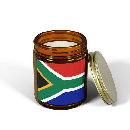 South African Flag Scented Candles, Coconut Apricot Wax (4oz, 9oz)