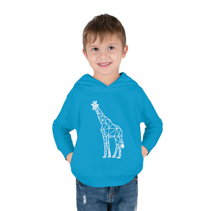 Giraffe Origami Toddler Pullover Fleece Hoodie