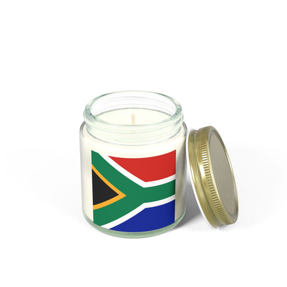 South African Flag Scented Candles, Coconut Apricot Wax (4oz, 9oz)