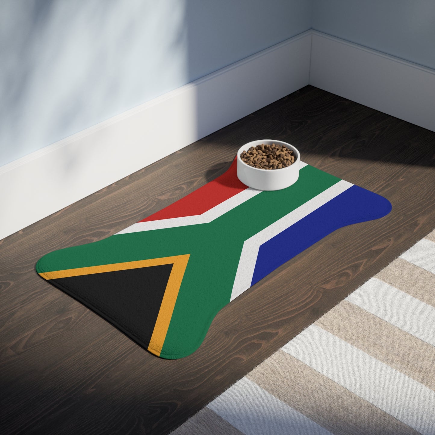 South African Flag Pet Feeding Mats