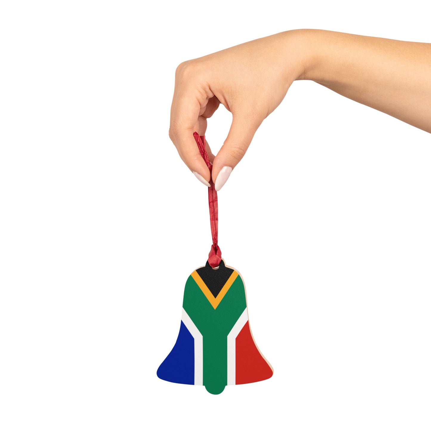 South African Flag Wooden Ornaments