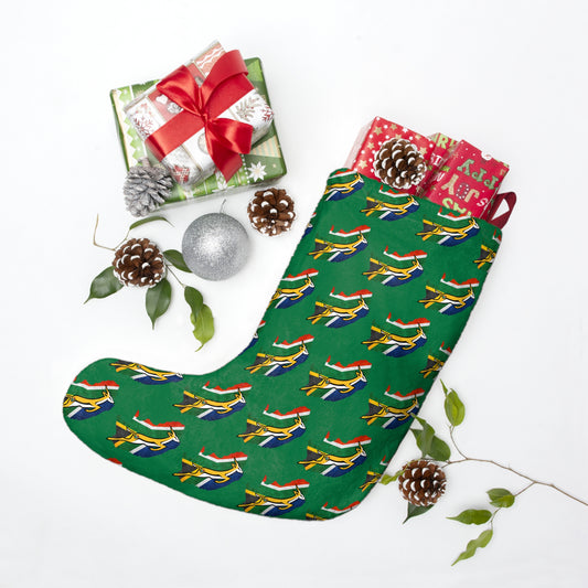 SA Bok Fan Flag Pattern Christmas Stockings