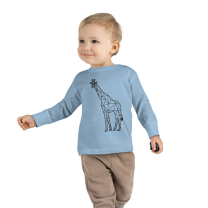 Giraffe Origami Toddler Long Sleeve Tee