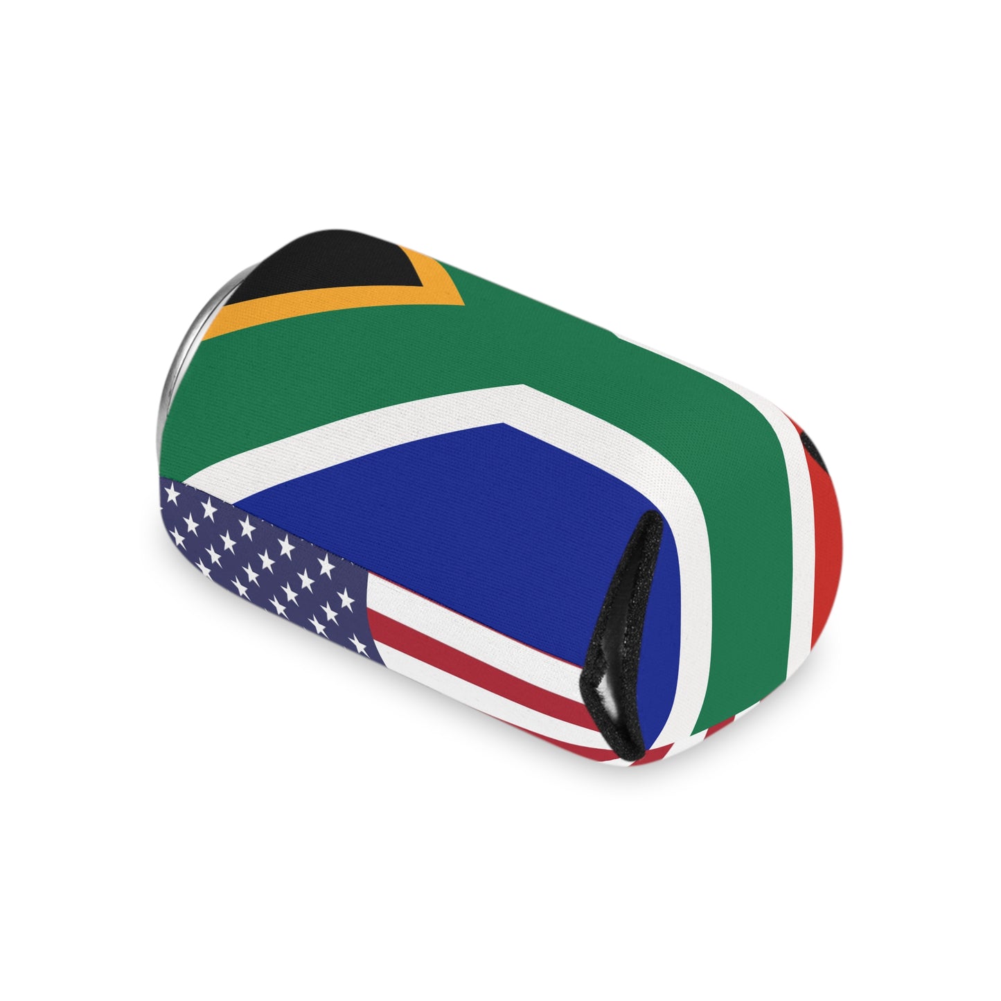 USA + South African Flag Can Cooler