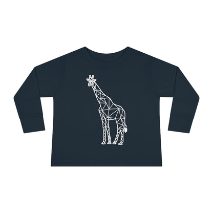 Giraffe Origami Toddler Long Sleeve Tee