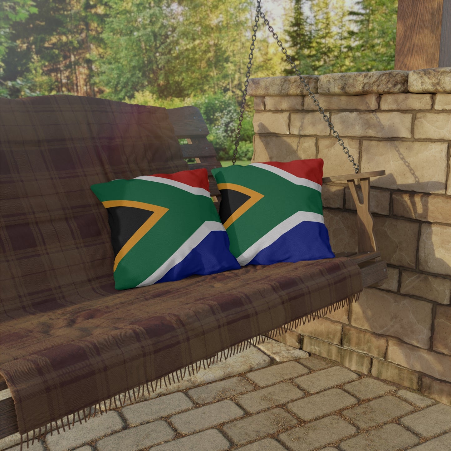 South African Flag Outdoor Pillows