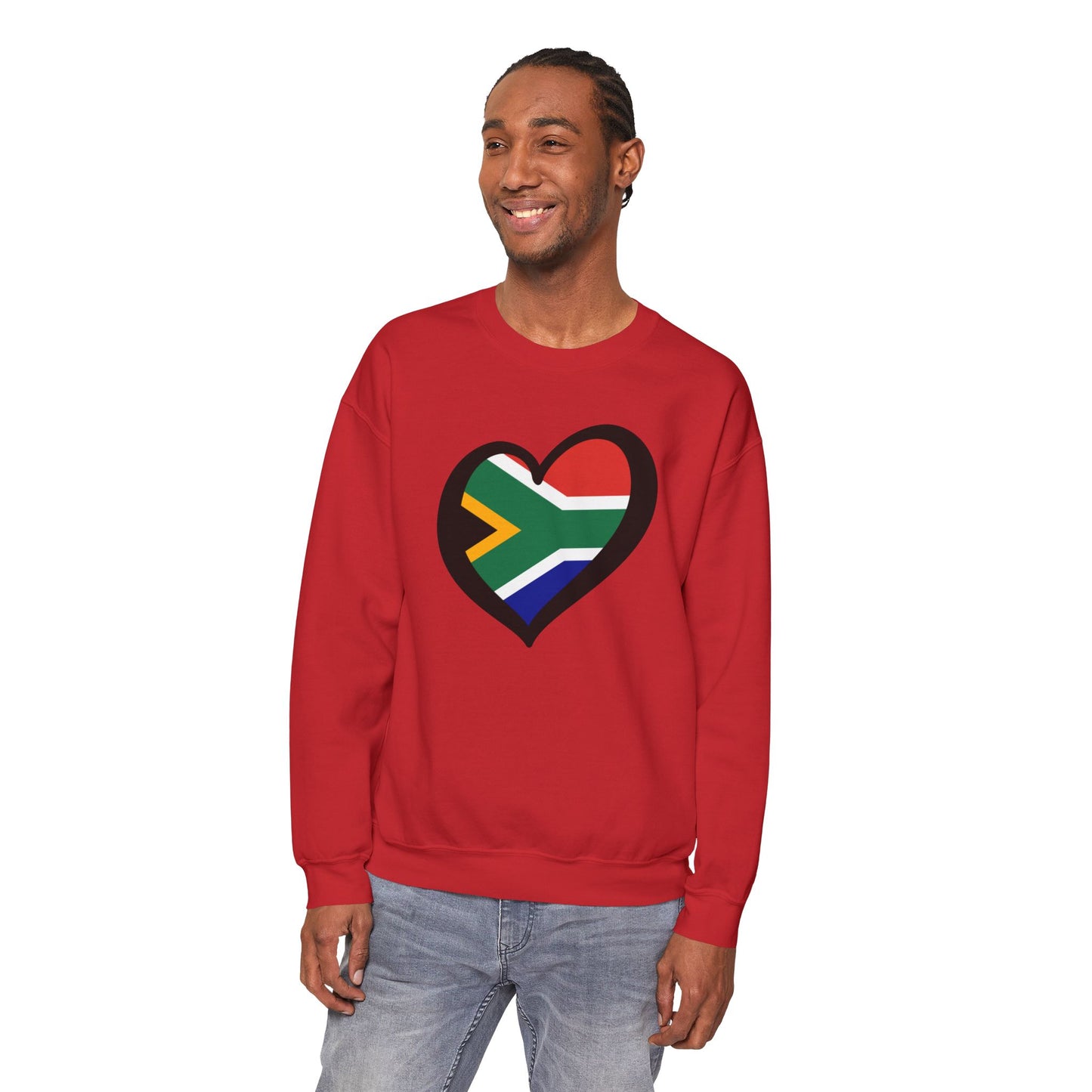 South African Heart Sweatshirt: Unisex, Heavy blend