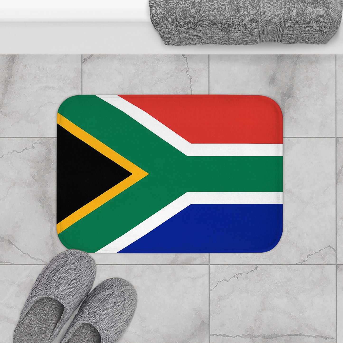 South African Flag Bath Mat