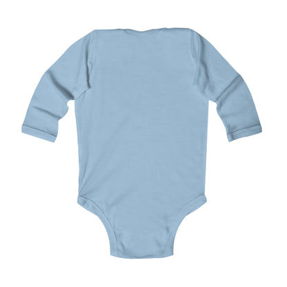 Santa Bok Fan Ice Skating Christmas Infant Long Sleeve Bodysuit